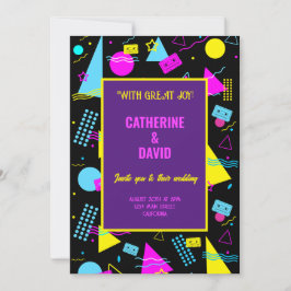 Hochzeitstil-Retro-Feier Einladung