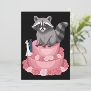 Hochzeitstipendien für Raccoon Einladung