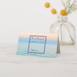 Hochzeitstisch am Sunset Skies Beach Platzkarte