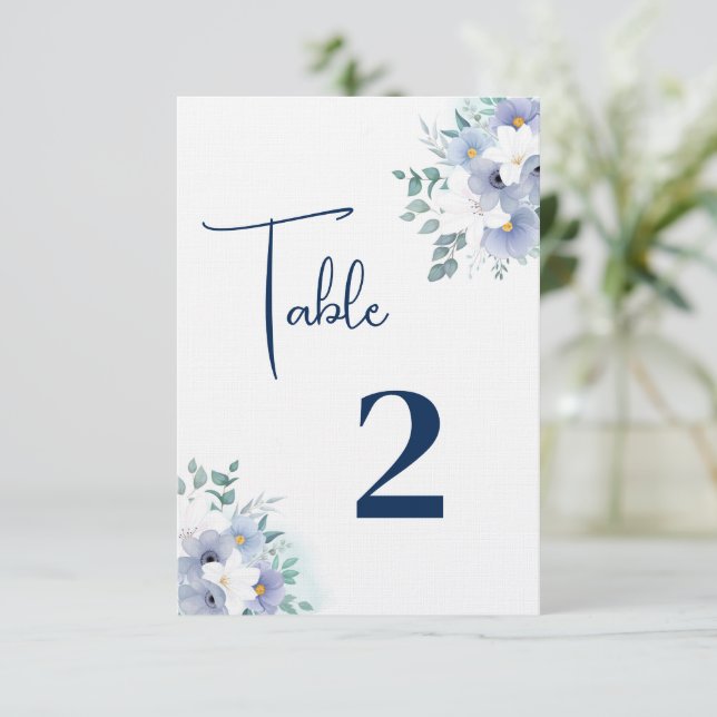 Hochzeitstisch Dankeskarte (Stehend Vorderseite)