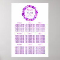 Hochzeitstisch für lila Kranke