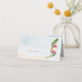 Hochzeitstisch für tropische Blume Platzkarte