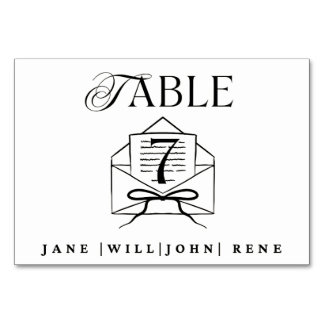Hochzeitstisch-Nummernkarte – Moderner Minimalisti Tischnummer
