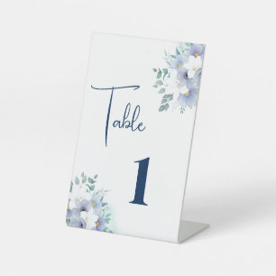Hochzeitstisch-Nummernkarte Sockelschild