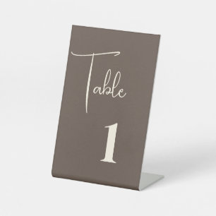 Hochzeitstisch-Nummernschild-Podiumsschild Sockelschild
