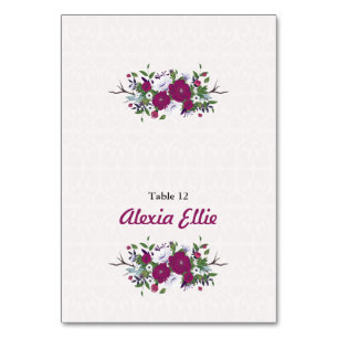 Hochzeitstisch-Platzkarte Tischnummer