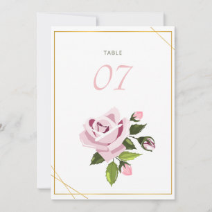 Hochzeitstisch und Hochzeitstil für Tischnummern