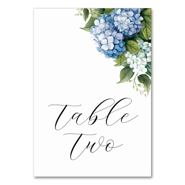 Hochzeitstischkarten Tischnummer (Vorderseite)