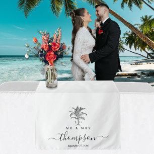 Hochzeitstischläufer Benutzerdefinierte tropische Wandteppich