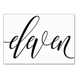 Hochzeitstischnummern - Luxus-Typografie - Schwarz Tischnummer