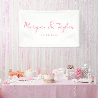 Hochzeitstischschild, benutzerdefinierte Tapisseri Banner