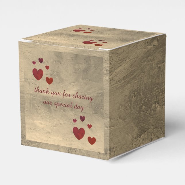 Hochzeitstorchbox von dalDesignNZ Geschenkschachtel (Vorderseite)