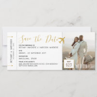 Hochzeitstornieren Sichern des Foto-Boarding-Ticke