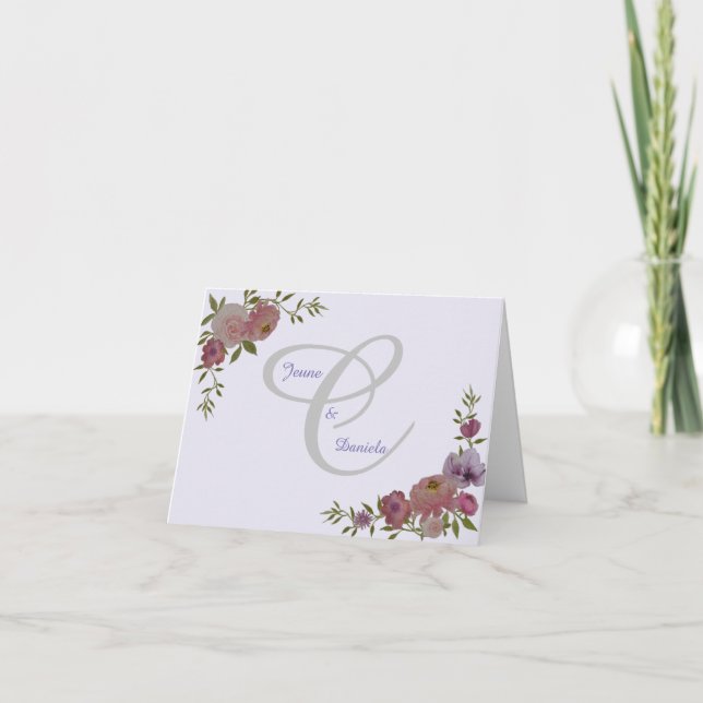 Hochzeitstornierung Danke / Anmerkung Karte (Vorderseite)