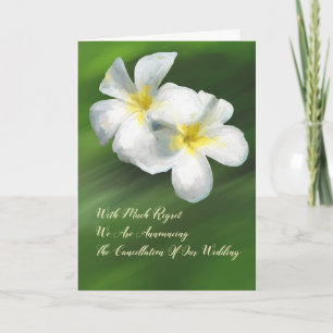 Hochzeitstornierung Notice Card Frangapangie Ankündigung