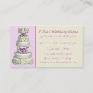 Hochzeitstorte-Bäckerei Visitenkarte