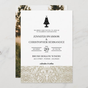 Hochzeitstorte Einladung