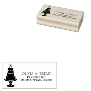 Hochzeitstorte Gummistempel