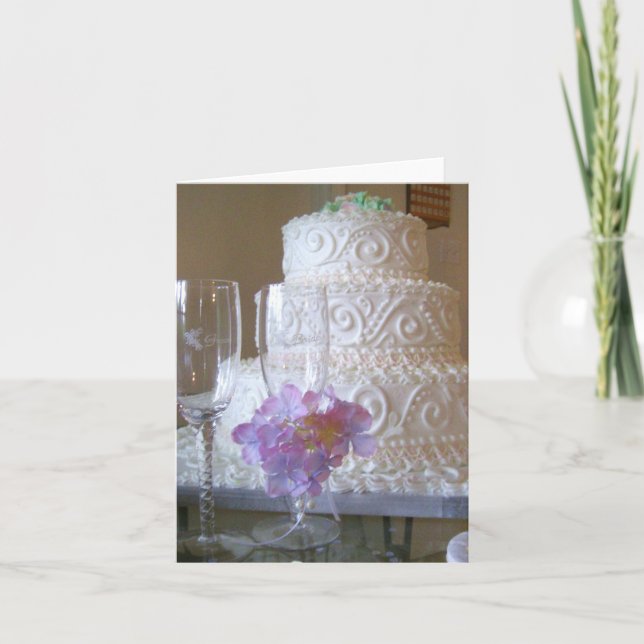 Hochzeitstorte Karte (Vorderseite)