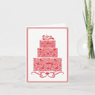 Hochzeitstorte Karte