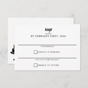 Hochzeitstorte RSVP Karte