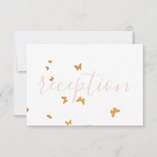 Hochzeitstorte Schmetterlinge RSVP Karte