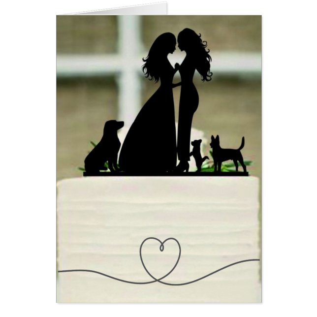 Hochzeitstorte - Silhouette (Vorne)