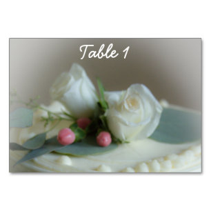 Hochzeitstorte Tischnummer
