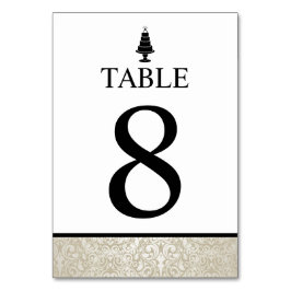 Hochzeitstorte Tischnummer