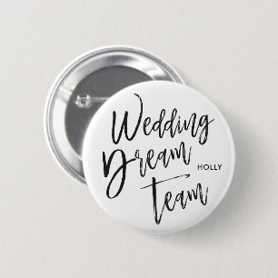 Hochzeitstraum  Script Black Button