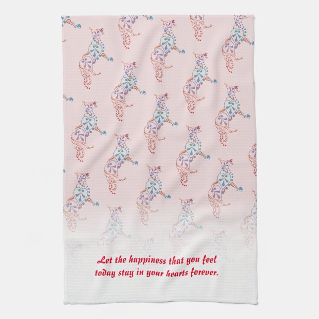 Hochzeitstuch Handtuch (Vertikal)