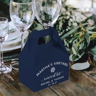 Hochzeitsüberlebungskit in Ihren Hochzeitsfarben   Geschenkschachtel