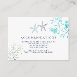 Hochzeitsunterkünfte in Aquarellbad Begleitkarte