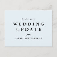 Hochzeitsupdate hellblau