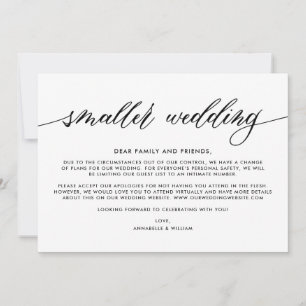 Hochzeitsupdate Kleinere Hochzeit Ankündigung