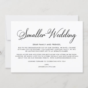 Hochzeitsupdate Kleinere Hochzeit Ankündigung