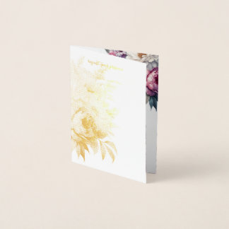 Hochzeitsvektor pastel floral folienkarte