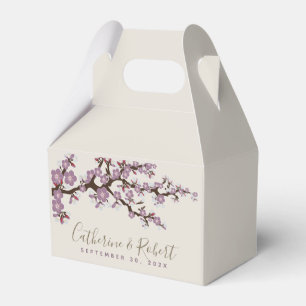 Hochzeitsveranstaltung Cherry Blossom Lila Gefälli Geschenkschachtel