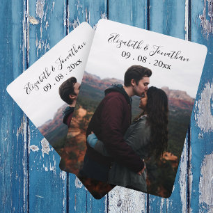 Hochzeitsveranstaltung für personalisiertes Foto Spielkarten