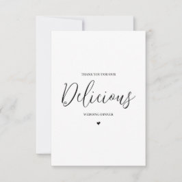 Hochzeitsverkäufer Danke Karte - Caterer