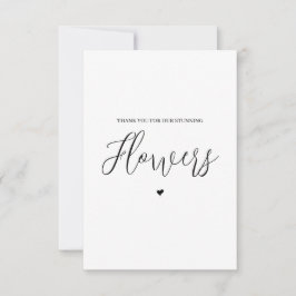 Hochzeitsverkäufer Dankeschön-Karte - Florist Dankeskarte