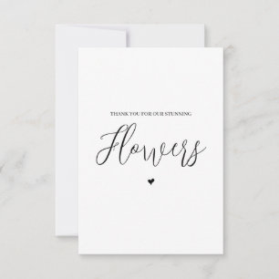 Hochzeitsverkäufer Dankeschön-Karte - Florist Dankeskarte
