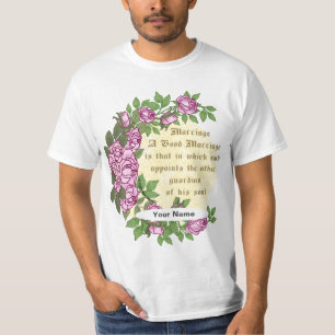 Hochzeitsvers Hochzeits-T-Shirt T-Shirt