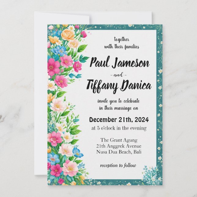 Hochzeitsvorbereitung einfach gemacht einladung (Vorderseite)