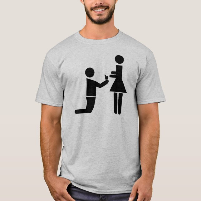 Hochzeitsvorschlag T-Shirt (Vorderseite)