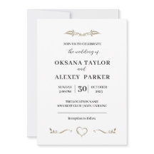 Hochzeitsvorstellung - minimales Design