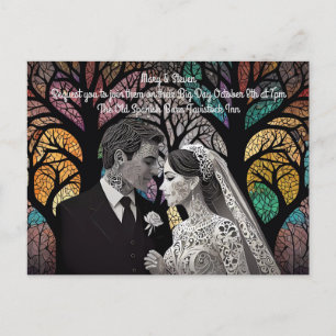 Hochzeitsvorstellungen und Geschenke Ankündigungspostkarte