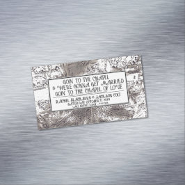 "Hochzeitsvorzeige" Business Card Magnet