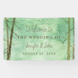 Hochzeitswaldlandschaft Banner