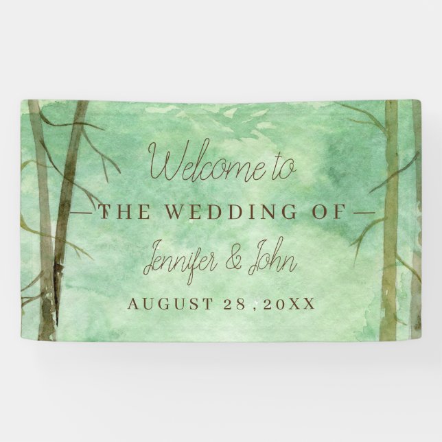 Hochzeitswaldlandschaft Banner (Horizontal)